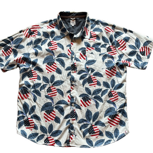Free Planet Mens 4X Patriotic Short Sleeve Shirt